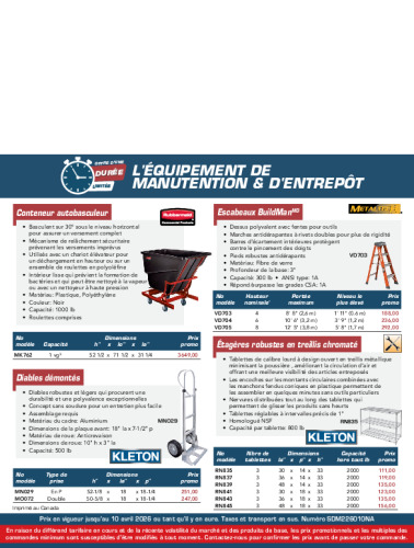 Manutention Hiver 2026